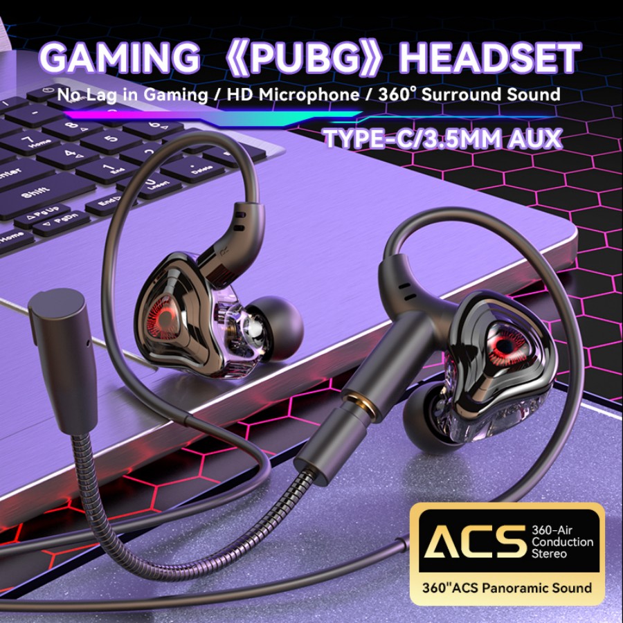 Esports Gaming Gear - Fone de ouvido para jogos Esports